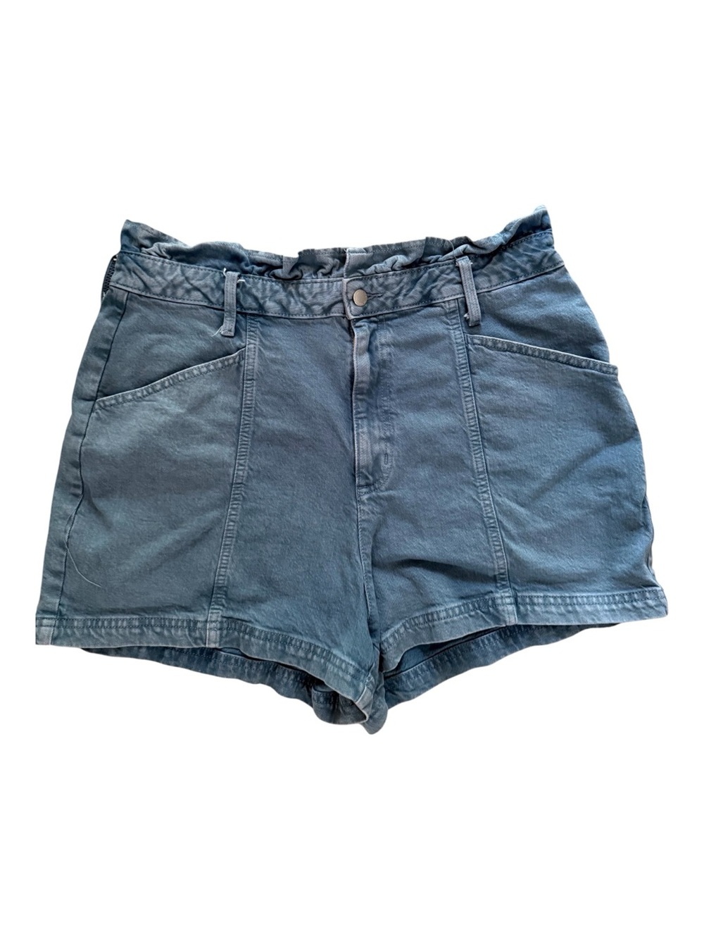 Universal Thread High-Waist Women’s Blue Paper Bag Waist Utility Shorts